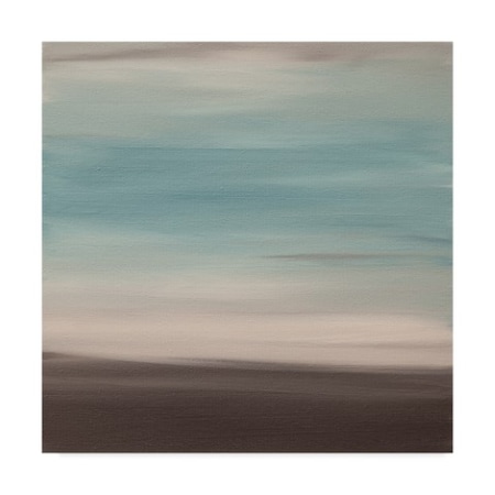 Hilary Winfield 'Sunrise Gray White' Canvas Art,35x35